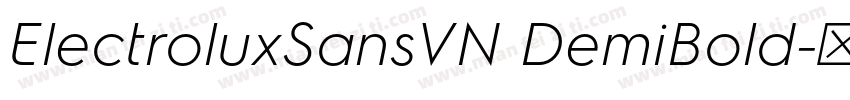 ElectroluxSansVN DemiBold字体转换
